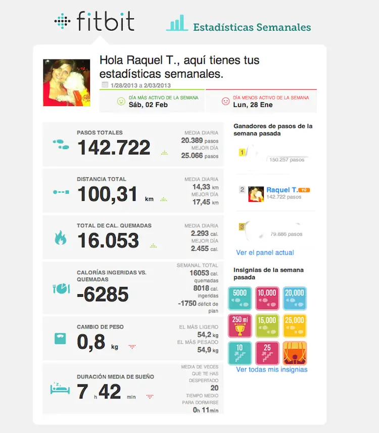 logros fitbit