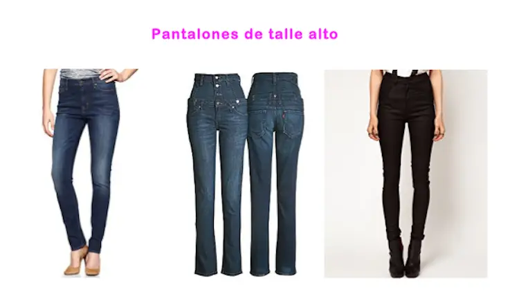 pantalones talle alto