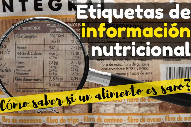 etiqueta de información nutricional