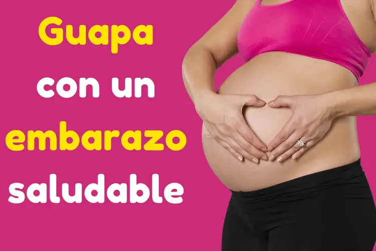 guapa con un embarazo saludable
