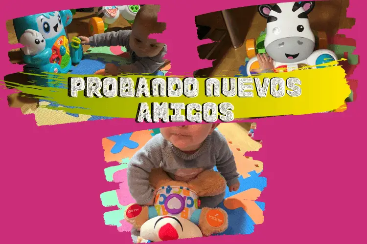 Probando nuevos amigos de Fisher Price